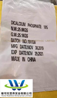 Vitamineadditieven Granulaatvoer Dihydraat Dicalciumfosfaat 18% DCP voor dieren