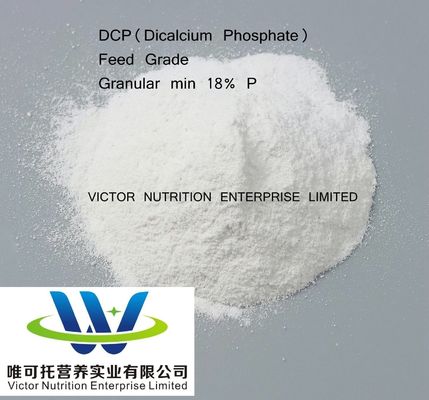 Vitamineadditieven Granulaatvoer Dihydraat Dicalciumfosfaat 18% DCP voor dieren