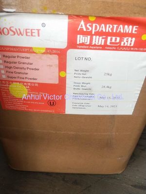 EINECS 245-261-3 Aspartaam 100 Mesh Wit fijn kristal poeder voor uw behoeften