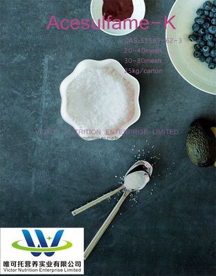 Zoetmiddel voor levensmiddelen Acesulfaam K met stabiliserend effect EINECS 251-622-6