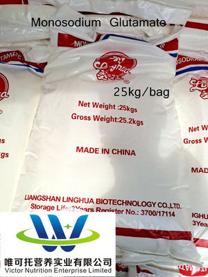 Plastic verpakkingsmateriaal 25 kg 60 mesh Msg Zout Kruiden Monosodiumglutamaat Beste