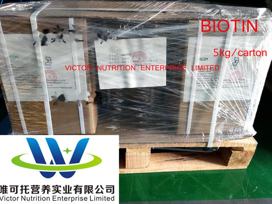 FCC/USP/BP/EP Reinheid poeder CAS58-85-5 Supplementen vitamine H/biotine EINECS 200-399-3