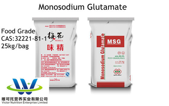 E621 99% 40 Mesh Monosodium Glutamaat Msg Aanpassing met een opbrengst van 50000 ton/maand