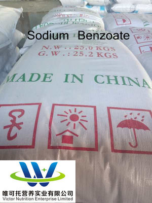 Natriumbenzoaatpoeder voor conserveringsmiddel E211 Additieve formule C7H5NaO2 CAS nr. 532-32-1