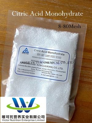 Laiwu Taihe CAS 5949-29-1/77-92-9 Citroenzuur watervrij watervrij/monohydraat/mono voor gips