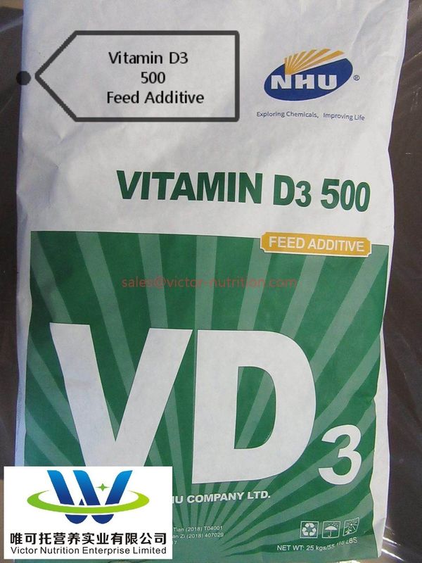 Vitamine D3 500 000 IU voor diervoeders met een hoog rendement Vd3 500 Vitaminen 5000 ton/maand