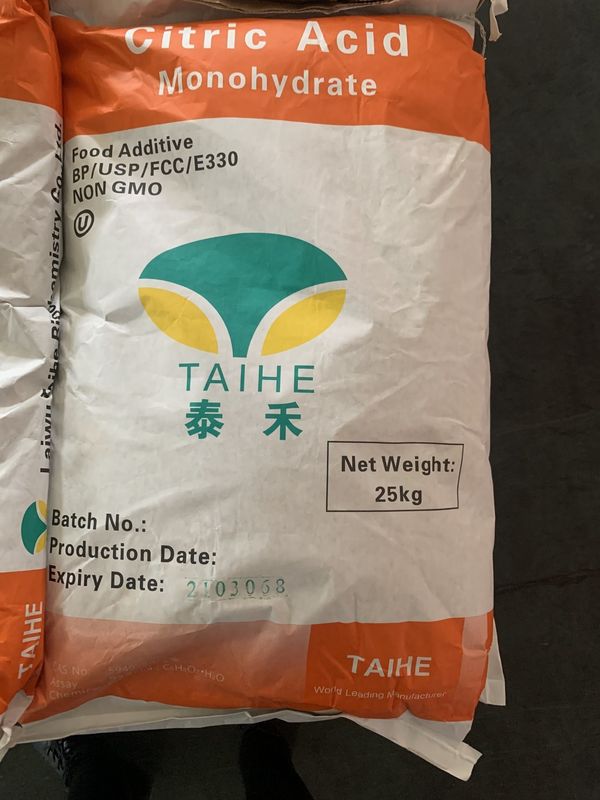 Laiwu Taihe CAS 5949-29-1/77-92-9 Citroenzuur watervrij watervrij/monohydraat/mono voor gips